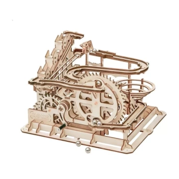 Wasserrad-Holzachterbahnmodell, klassisches 3D-Madness-Spielzeug