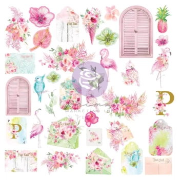 Prima Marketing Postcards From Paradise Die-Cuts Ephemera 1 