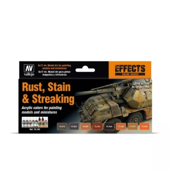 Rost-, Flecken- und Streifen Vallejo Modeling Paint Kit

