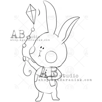 Sello de caucho Cute Hare AB Studio