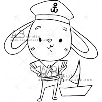 Sello de caucho Marine Hare AB Studio