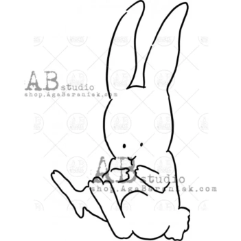 Sello de caucho Hare #02 AB Studio