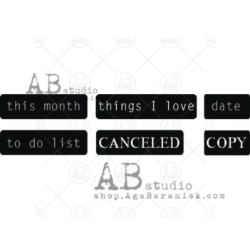 Sello de caucho Frases AB Studio