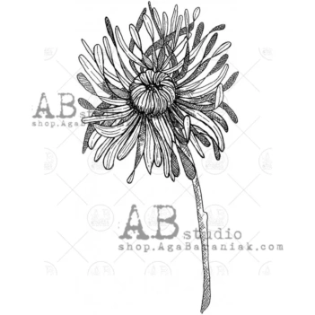 Sello de caucho Flower #01 AB Studio