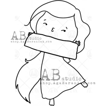 Sello de caucho Little Girl AB Studio