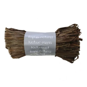 Maildor 50g natural chocolate raffia skein