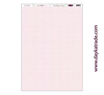 Tela DTXM-2002 Patrón Cuadros Rosa Dayka 33x70cm