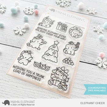 Set de sellos transparentes Holiday Block Set Mama Elephant