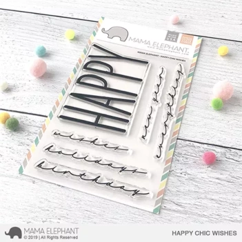 Set di timbri trasparenti Happy Mail Mama Elephant