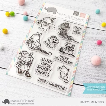 Set di timbri trasparenti Happy Haunting Mama Elephant