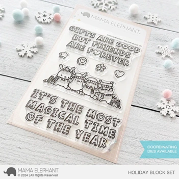 Set de sellos transparentes Holly and Leaves Mama Elephant