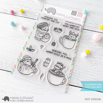 Set de Sellos Transparentes Hot Cocoa Mama Elephant