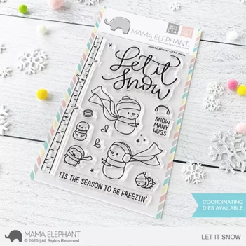 Set de sellos transparentes Let It Snow Mama Elephant