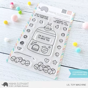 Set di timbri trasparenti Lil Toy Machine Mama Elephant