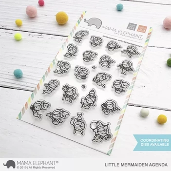Série de tampons transparents Little Monkey Agenda Mama Elephant