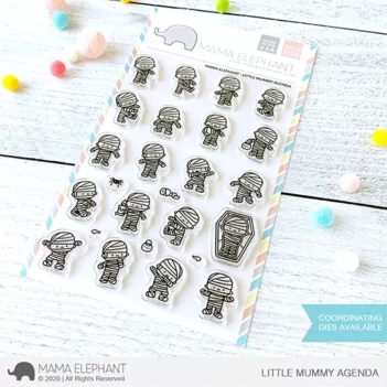 Set di timbri trasparenti Piccola mummia Agenda Mama Elefante