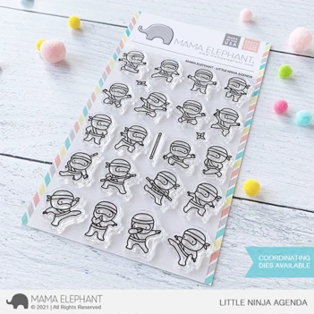 Set de Sellos Transparentes Little Ninja Sayings Mama Elephant