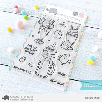 Set de Sellos Transparentes Milkshake Mama Elephant

