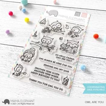 Mama Elephant Transparante Stempels Owl are You