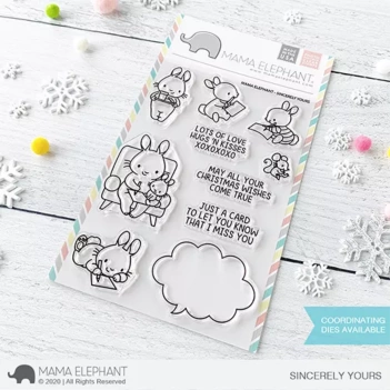 Set de sellos transparentes Sincerely Yours Mama Elephant