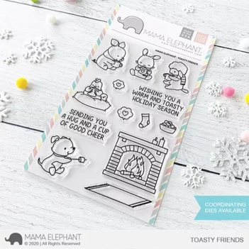 Set de sellos transparentes Toasty Friends Mama Elephant