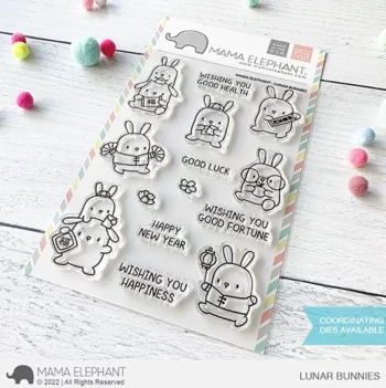 Lunar Bunnies Mama Olifant Duidelijke stempelset
