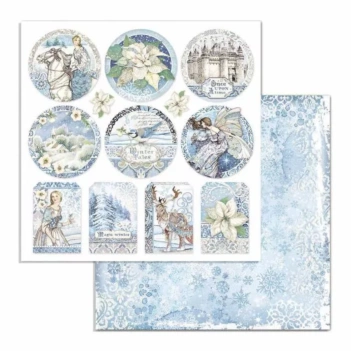 Papel Frames Winter Tales Stamperia 30x30cm

