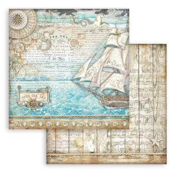 Papel Over The Sea Songs Of The Sea Stamperia 30x30cm