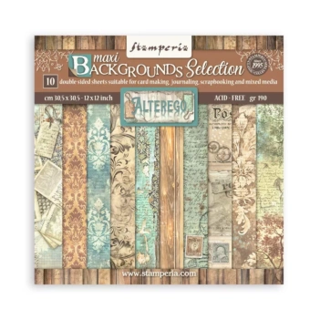 Stamperia Alterego Scrapbookingset Backgrounds 30x30cm