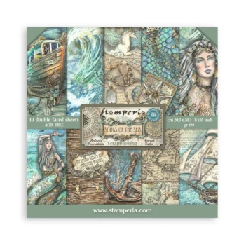 Set de scrapbooking Songs Of The Sea Stamperia 20x20cm