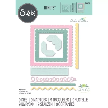 Fustella Sizzix Fabulous Frames & Borders Thinlits 666235