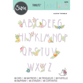 Wykrojnik Sizzix Thinlits z motywem kwiatowym 666236