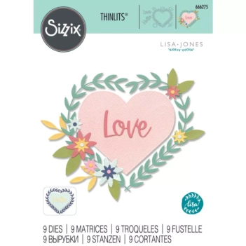 Troquel Thinlits Hello Love Sizzix 666275