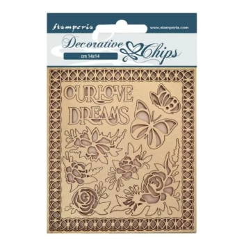 Chipboard Die-Cuts Our Love Romantic Garden of Promises Stamperia