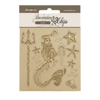 SUPER DEAL **40%** Stamperia Mermaid Chipboard Die-cuts Songs Of The Sea 