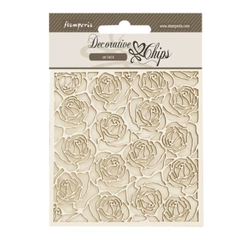Spanplatten-Stanzformen „Rosen Romance Forever Stamperia“.