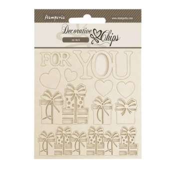 Die-cuts de chipboard For You Romantic Gear Up For Christmas Stamperia