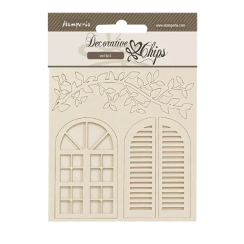 Die-cuts de chipboard Jaulas Romantic Golden Harmony Stamperia