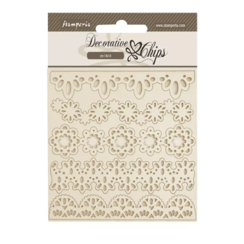 Die-cuts de chipboard Verja Old Lace Stamperia