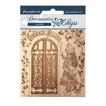 SUPER OFERTA **30%** Elementy Die-Cuts Chipboard Queen Alice Through the Looking Glass Stamperia