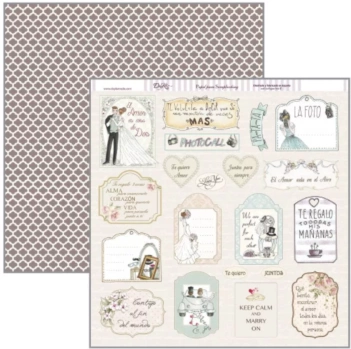 Dayka SCP-125 PaperTags - Bride & Groom 11.8'' x 11.8'' 