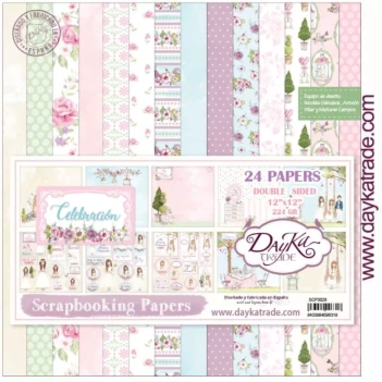 Kit Scrapbooking Dayka Girl Celebration 30x30cm