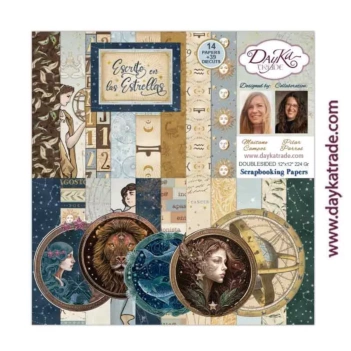 Kit de scrapbooking Escrito en las Estrellas Dayka 30x30cm