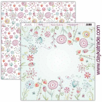 Papel Flores Be Happy Dayka 30x30cm SCP-399

