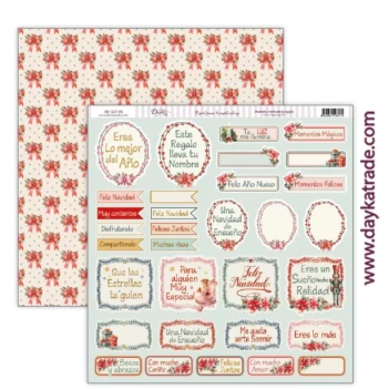 Papier SCP-591 Kerstlabels A Dream Christmas Dayka 30x30cm