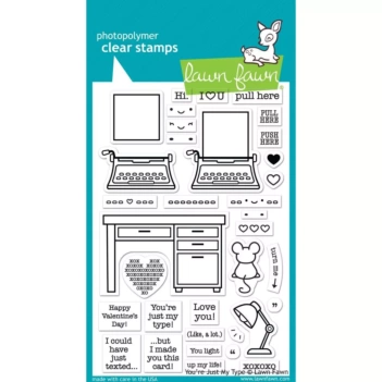 Lawn Fawn Transparente Stempel - You're just my type
