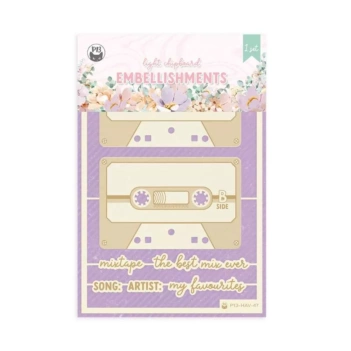 Die-Cuts Light Chipboard cassette Have fun P13