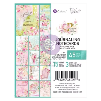 Kit de scrapbooking Journaling Notecards Postcards From Paradise Prima Marketing 7x10cm