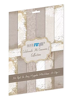 Kit 4 Rice Papers Blond Boy 2 Celebrating my Communion PapersForYou 54x33cm