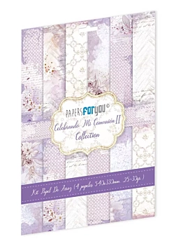Kit 4 Rice Papers Blonde Girl 2 Celebrating my Communion PapersForYou 54x33cm